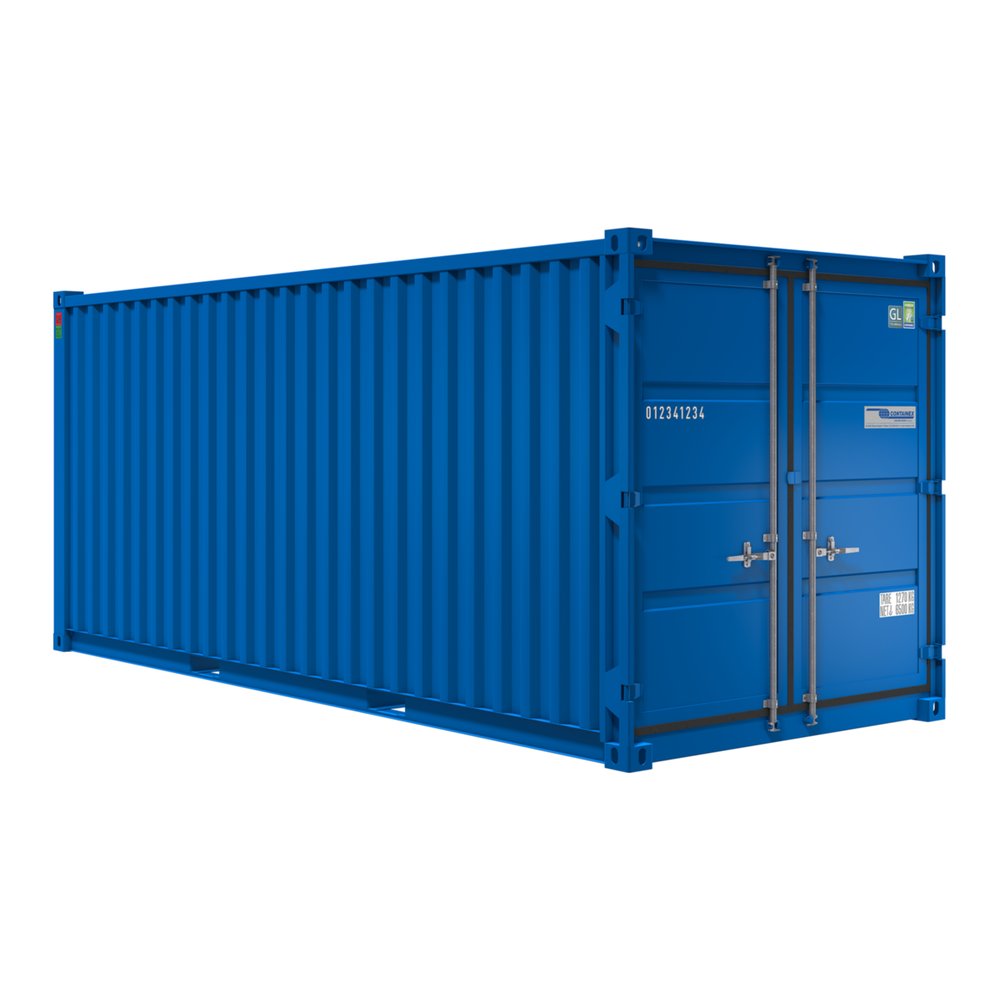 Lagercontainer 20 fot (blå)