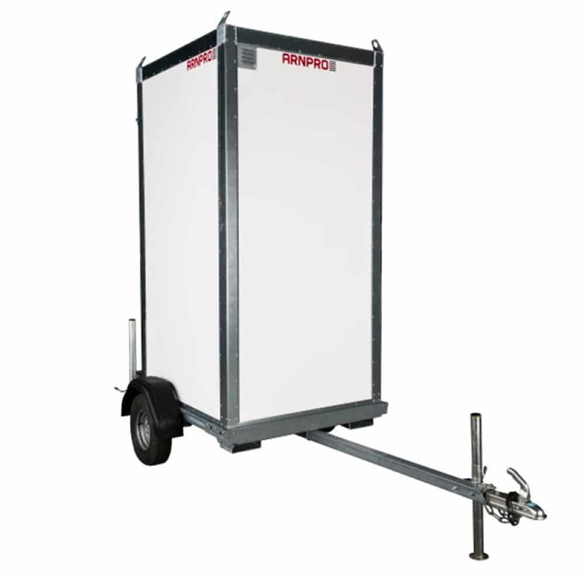 Toalettkabin på hjul til leie