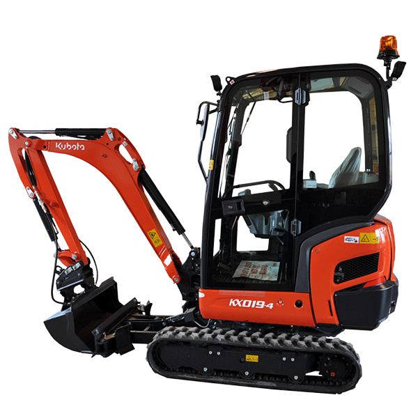 Minigraverutleie av kubota 1,9 tonn