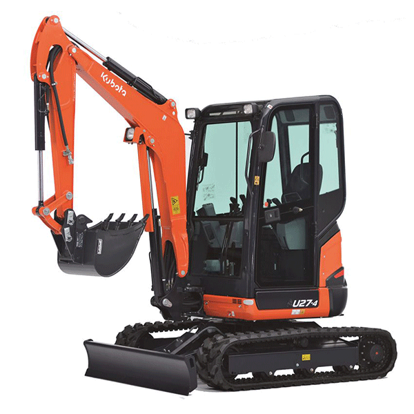 Minigraverutleie av kubota 2.7 tonn